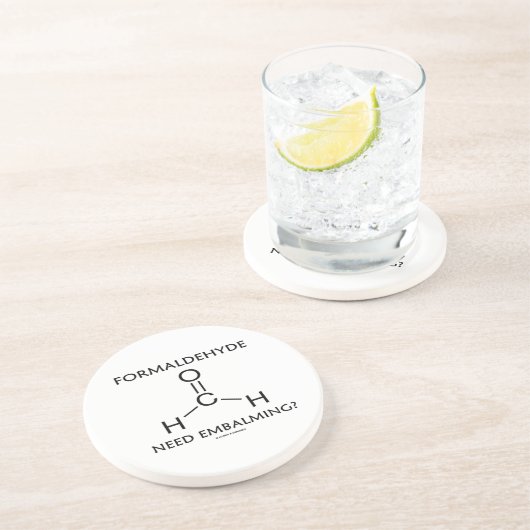ホルムアルデヒドの必要性の防腐保存か。 (化学分子) コースター (側面)