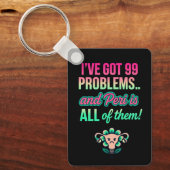 ホルモンおもしろい子宮 キーホルダー (正面)