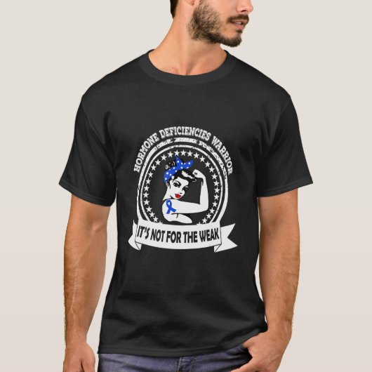 ホルモン欠乏戦士ブルーリボン待ち時間 Tシャツ (正面)