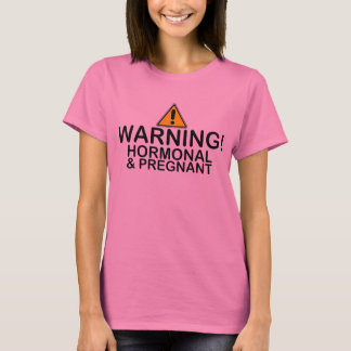 ホルモン警告と妊娠したTシャ妊婦のツ Tシャツ