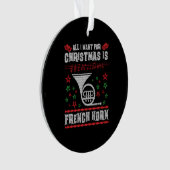 ホルンフランスのの醜いクリスマスセーター オーナメント (正面)