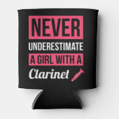 ホルンGifを持つ女の子を過小評価しなフランスのい 缶クーラー (正面)