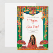 ホルード招待状をマヨウン招待状 & ピティ招待状として 招待状 (正面/裏面)