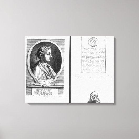 ホレイススキピオアエミリアナスのポートレート キャンバスプリント (正面)