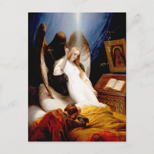 ホレイス・バーネットによる死の天使（1851年） ポストカード (正面)