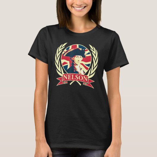 ホレイティネルソン提督英国国旗のプロパガンダ Tシャツ (正面)