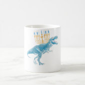 ホレイハヌッカヘブライ語（ユダヤ教）メノラードレディおもしろいデルジウイ コーヒーマグカップ (中央)