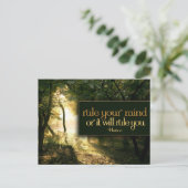 ホレス感動的引用文「自分の心を支配」 ポストカード (スタンド正面)