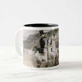 ホレスVernetおよび彼の子供 ツートーンマグカップ (正面左)