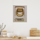 ホレンヘブ将軍の印を持つリングや輪 ポスター (キッチン)