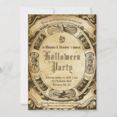 ホレーヴィンテージビクトリアンゴシックハロウ不気味ィン 招待状 (正面)