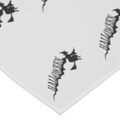 ホレー魔女ライディングブルームハロウィーンサンダー_コーブ ショートテーブルランナー (コーナー)