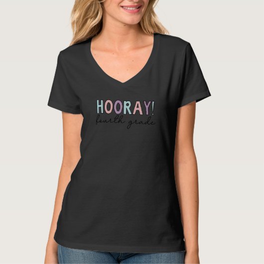 ホレー4年生かわいい新学期 Tシャツ (正面)