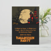 ホレ幽霊のよく出るーハウス&満月ハローウィンパーティ 招待状 (スタンド正面)