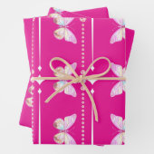 ホロかわいらしダイヤモンドB'flyラッピング紙セット3 ラッピングペーパーシート (インサイチュ)