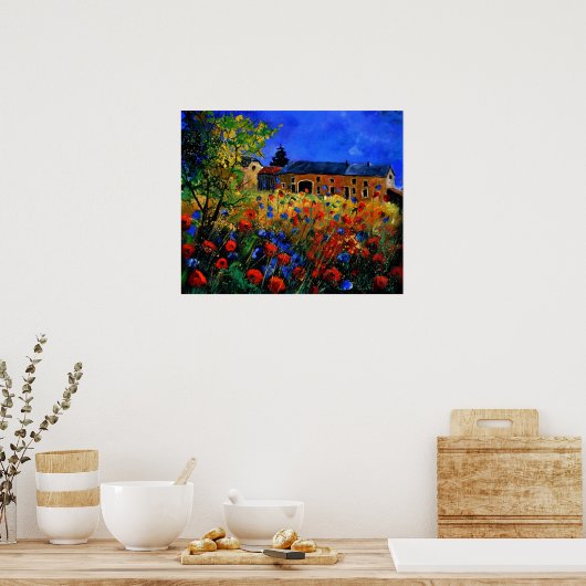 ホロイの赤いケシ ポスター (キッチン)