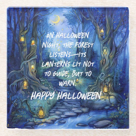 ホロウにささやく – ランタンパス ガラスコースター (正面)