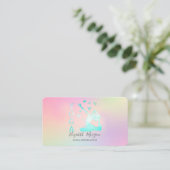 ホロエレガントグ女子グラデーションヨガインストラクター 名刺 (スタンド正面)