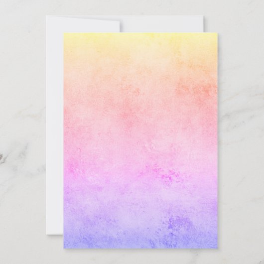 ホロエレガントフェイクグ大理石結婚の 招待状 (裏面)