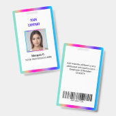 ホロカスタムグラム写真名 バッジ (Front & Back)