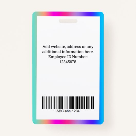 ホロカスタムグラム写真名 バッジ (裏面)