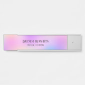 ホロカラフルグ背景 サインプレート (正面)