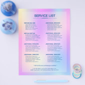 ホロカラフルグ背景 チラシ (シングル)