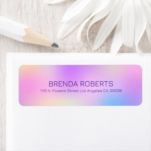 ホロカラフルグ背景 ラベル (インサイチュ)