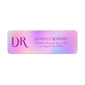 ホロカラフルグ背景 ラベル (正面)