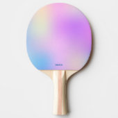 ホロカラフルグ背景 卓球ラケット (正面)