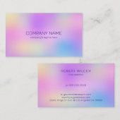 ホロカラフルグ背景 名刺 (正面/裏面)