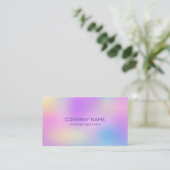 ホロカラフルグ背景 名刺 (スタンド正面)