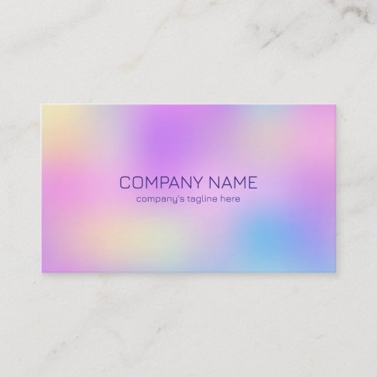 ホロカラフルグ背景 名刺 (正面)