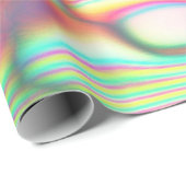 ホロカラフルフトリップ（幻覚体験）のようなォログラフィー ラッピングペーパー (ロールコーナー)
