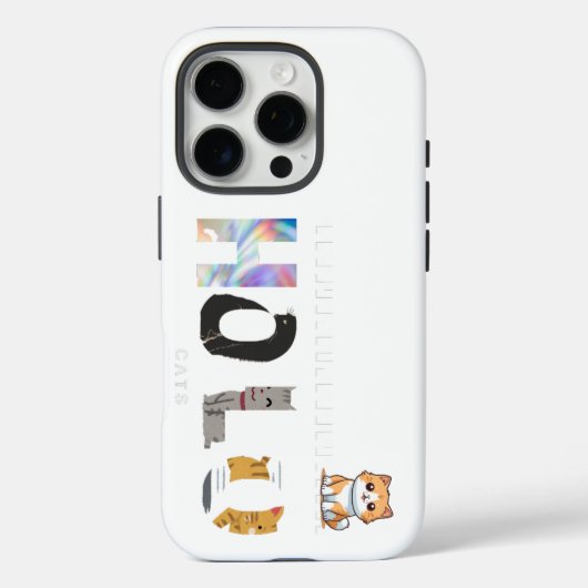 ホロキャットデザインタフ懸命 | iPhone ケース Case-Mate iPhoneケース (裏面)