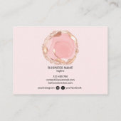 ホログラフのアフターケアカードまつげ拡張アイコン 名刺 (裏面)