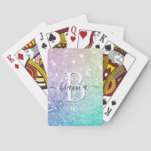 ホログラフィかわいらしックグリッターグラマガーリーラス トランプ (裏面)