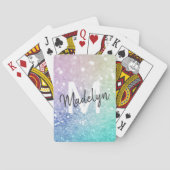 ホログラフィかわいらしックグリッターグラマガーリーラス トランプ (裏面)