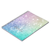 ホログラフィかわいらしックグリッターグラマガーリーラス ノートブック (左側)