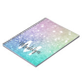 ホログラフィかわいらしックグリッターグラマガーリーラス ノートブック (左側)