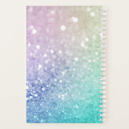 ホログラフィかわいらしックグリッターグラマガーリーラス プランナー手帳 (裏面)