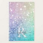 ホログラフィかわいらしックグリッターグラマガーリーラス プランナー手帳 (正面)