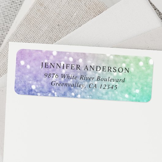 ホログラフィかわいらしックグリッターグラマガーリーラス ラベル