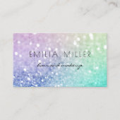 ホログラフィかわいらしックグリッターグラマガーリーラス 名刺 (正面)