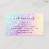 ホログラフィかわいらしックグリッターグラマガーリーラス 名刺 (裏面)