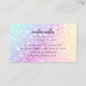 ホログラフィかわいらしックグリッターグラマガーリーラス 名刺 (裏面)