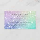 ホログラフィかわいらしックグリッターグラマガーリーラス 名刺 (裏面)