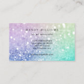 ホログラフィかわいらしックグリッターグラマガーリーラス 名刺 (裏面)