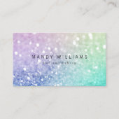 ホログラフィかわいらしックグリッターグラマガーリーラス 名刺 (正面)