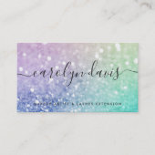 ホログラフィかわいらしックグリッターグラマガーリーラス 名刺 (正面)